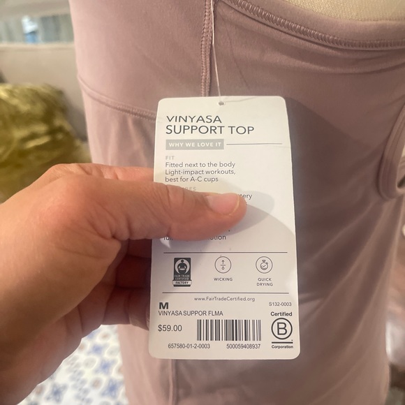 NWT- Athleta vinyasa support top - Picture 7 of 12